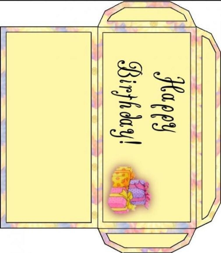 Printable Birthday Card Money Holder Printable Templates Free