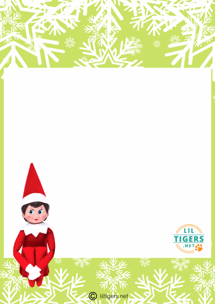 Printable Blank Elf On The Shelf Letter Template Printable Templates