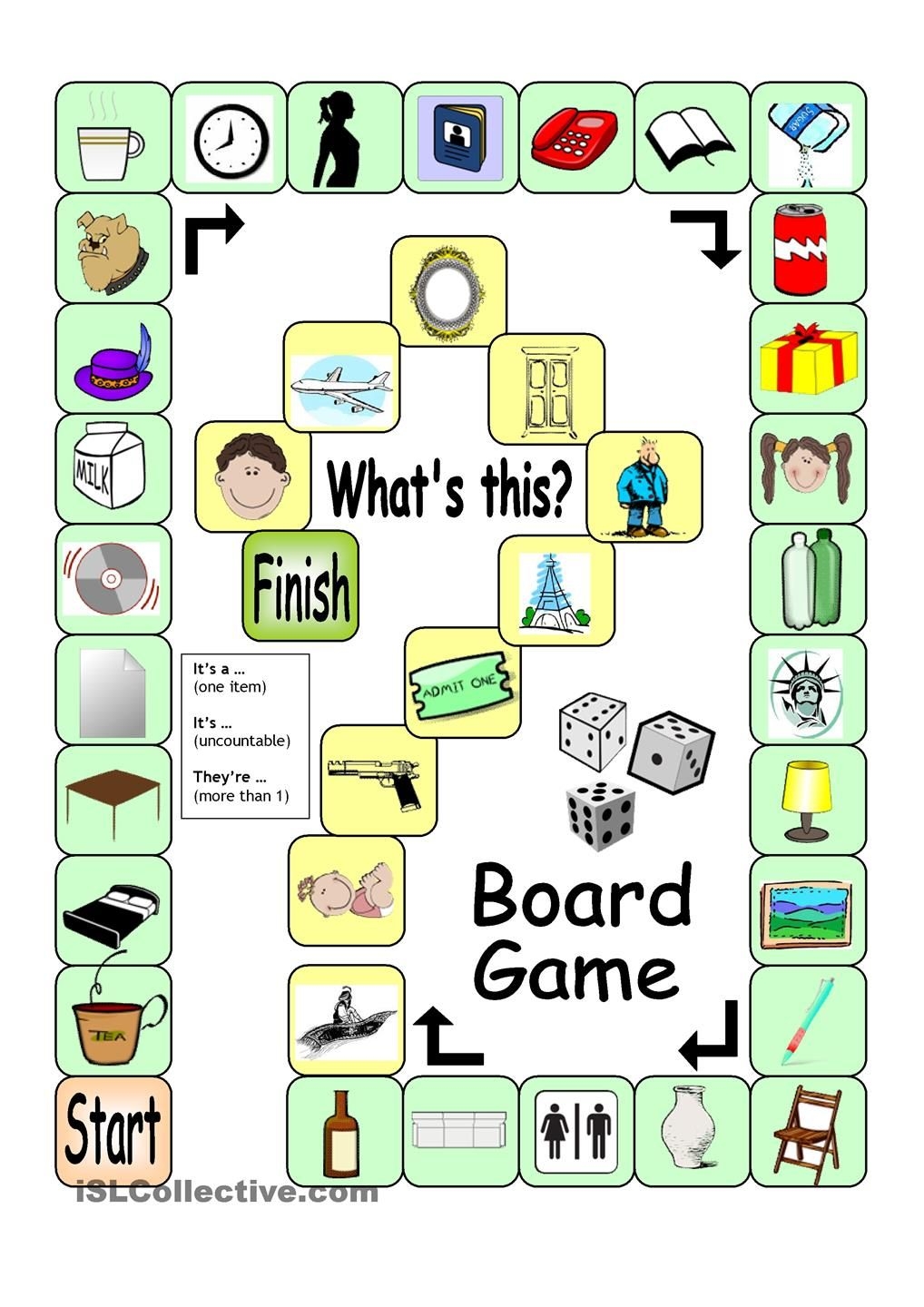 Printable Board Games For Kids