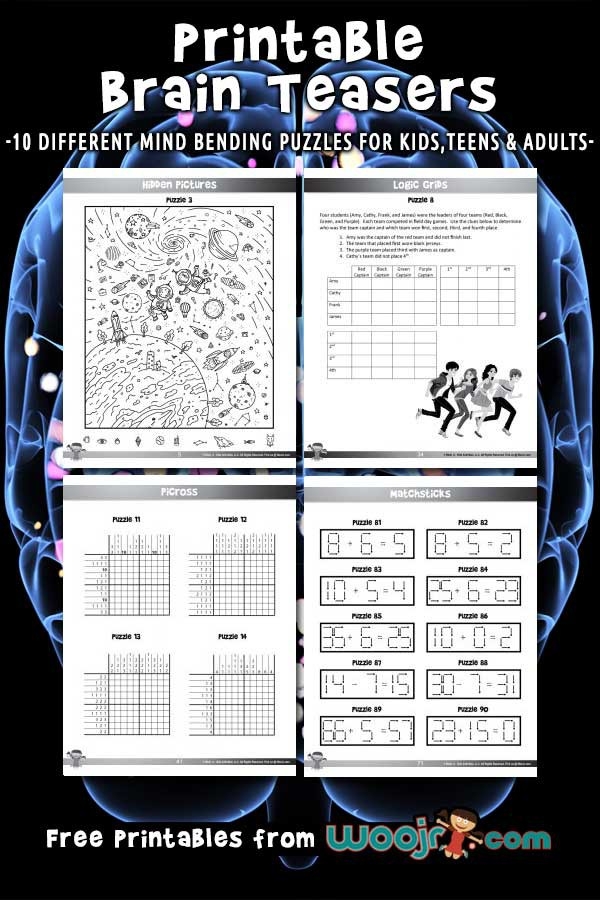 Printable Brain Teasers For Kids