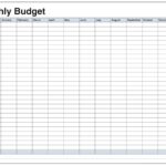 Printable Budget Worksheet Excel