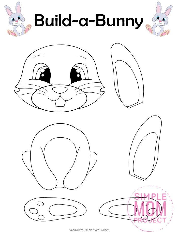 Printable Bunny Craft Printable Calendars AT A GLANCE