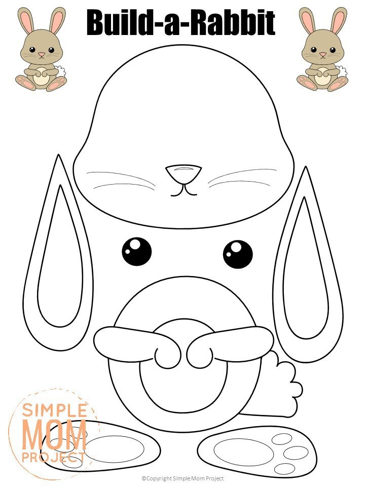 printable bunny craft