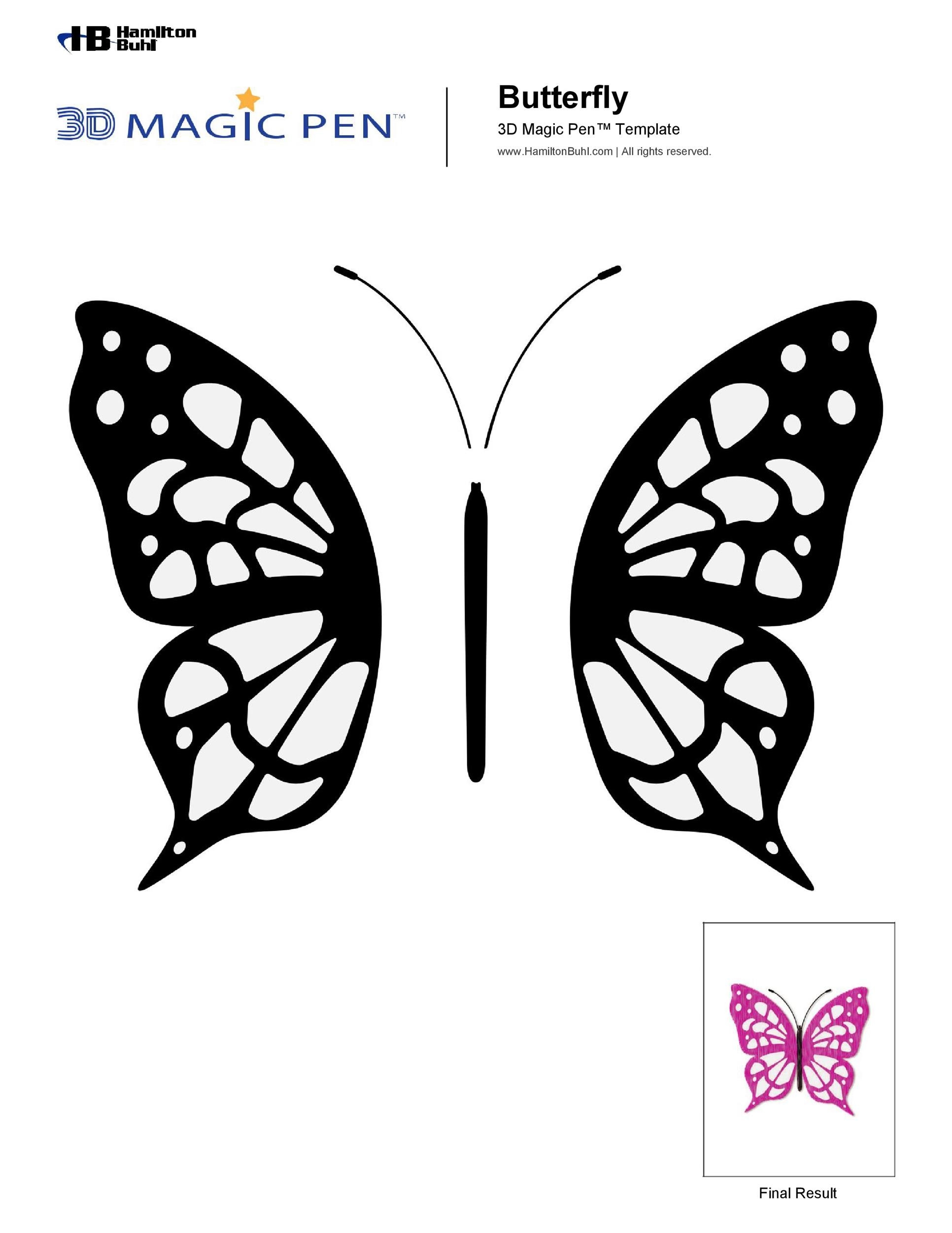 Printable Butterfly Stencil Designs The Wide Wings Of The Insects 
