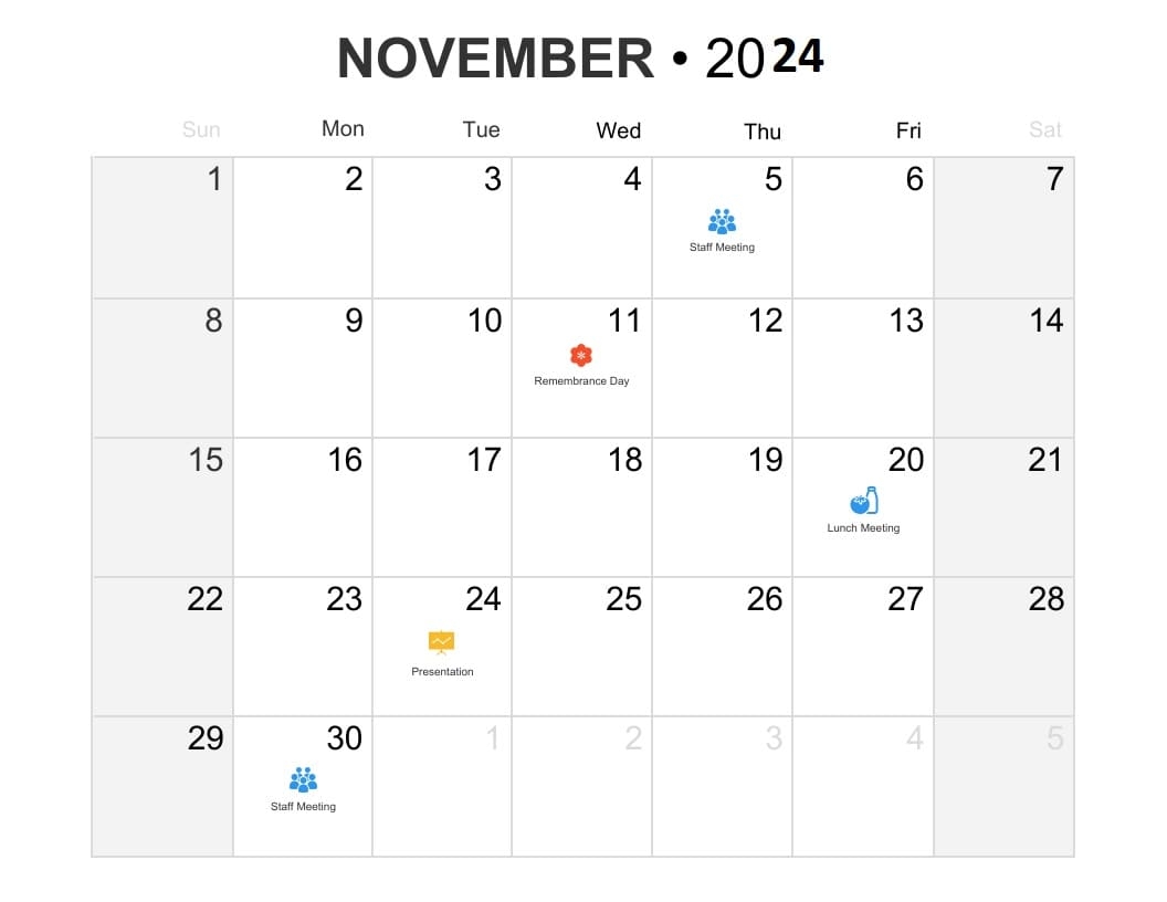 Printable Calendar Template Free Images Free Download And Print For You