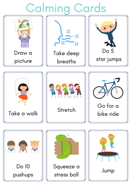 Printable Calming Cards For Kids Free