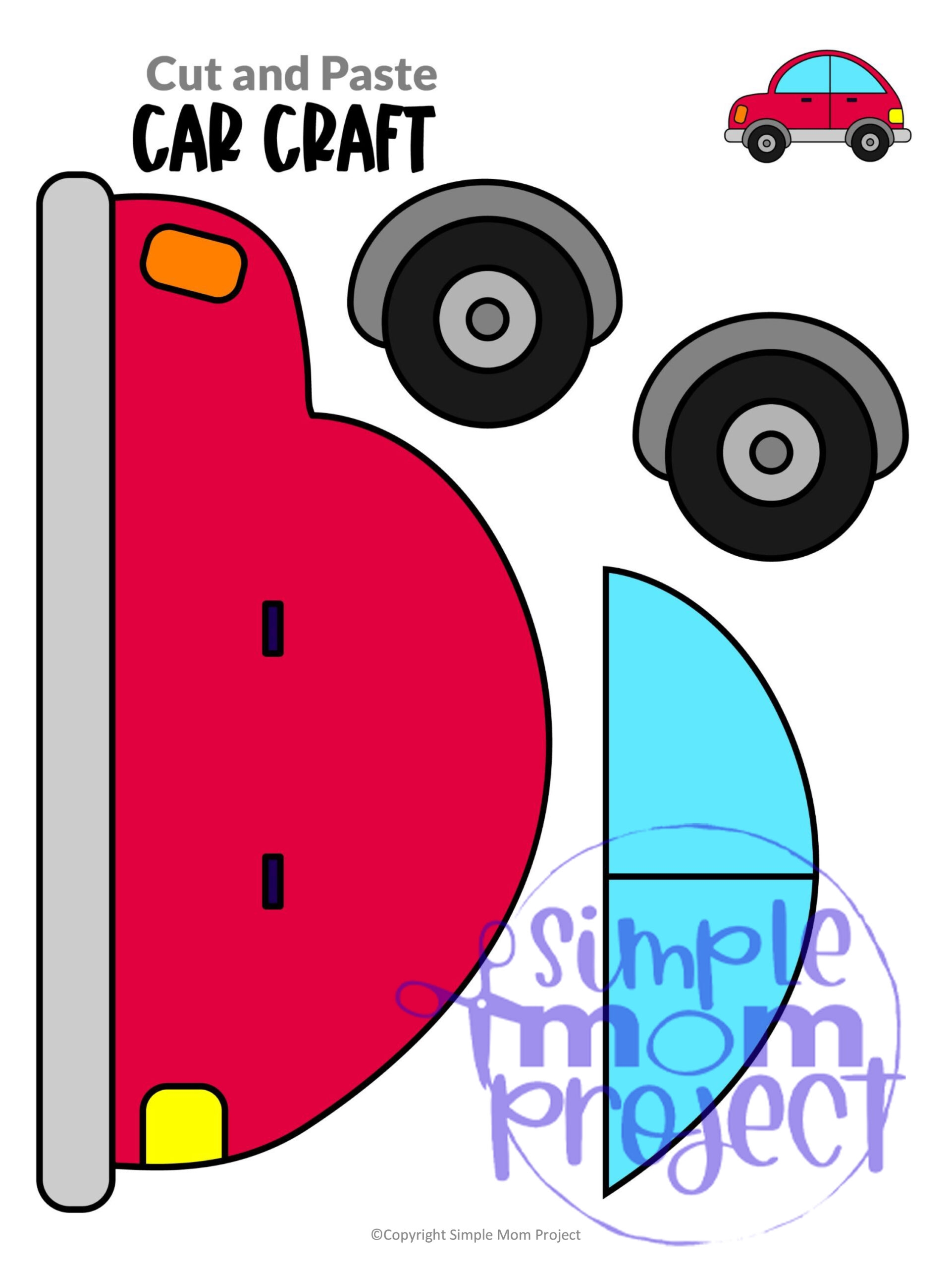 printable craft car