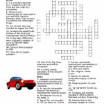 Printable Car Crossword Puzzles Free Crossword Puzzles Printable