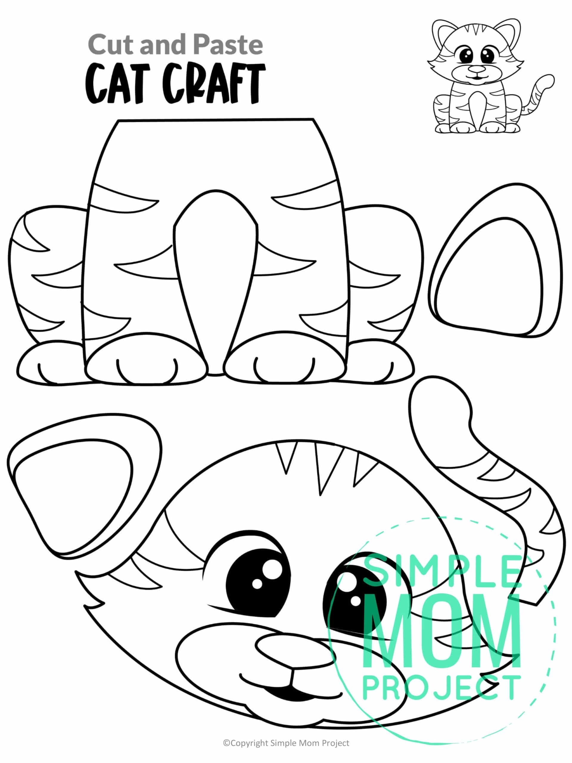 Printable Cat Craft Template Free Printable
