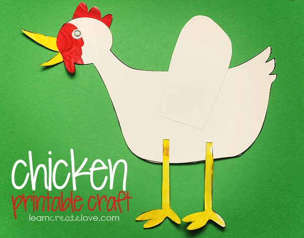 Printable Chicken Craft