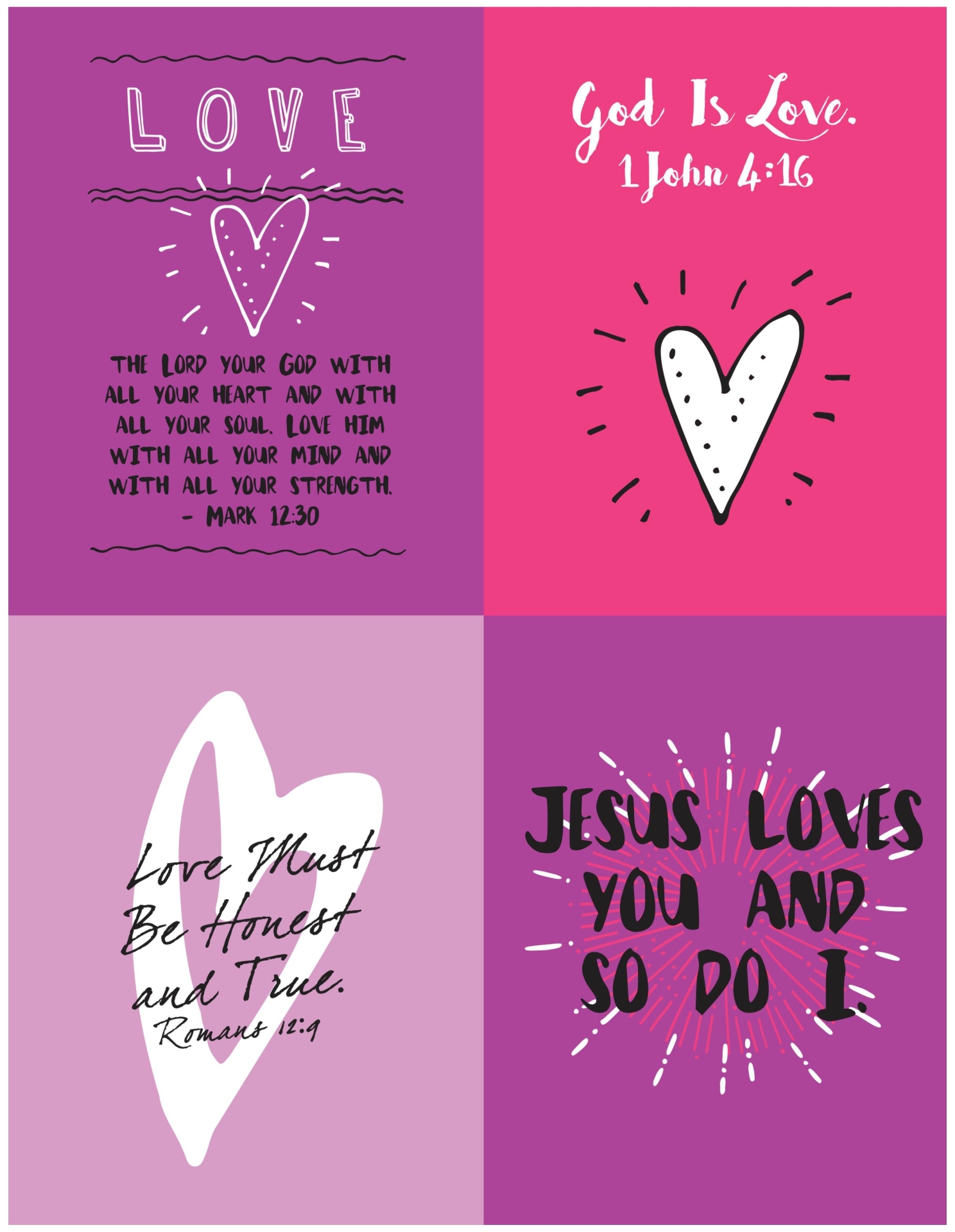 free printable christian valentines cards