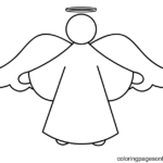 Printable Christmas Angels Coloring Page Free Printable Coloring Pages