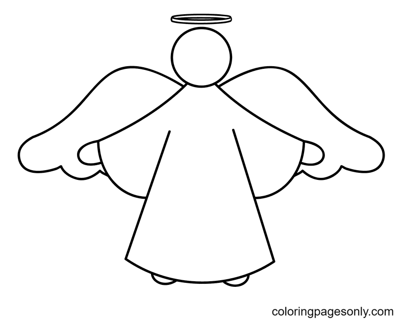 Printable Christmas Angels Coloring Page Free Printable Coloring Pages
