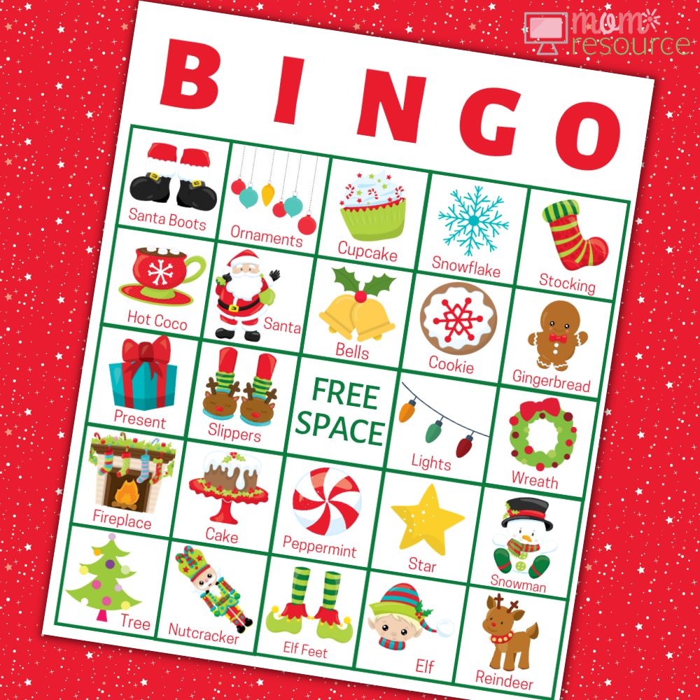 Printable Christmas Bingo For Large Groups Mom Resource