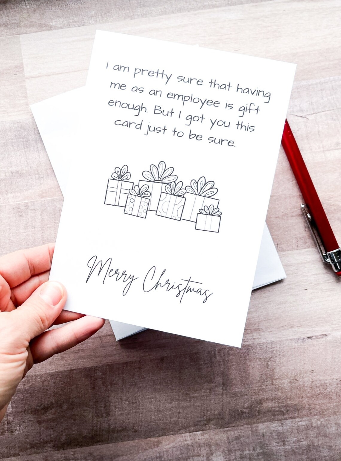 free printable christmas card for boss