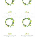 Printable Christmas Place Name Cards For Table The Front Door Fanny