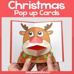 Printable Christmas Pop Up Card Templates Easy Peasy And Fun Membership