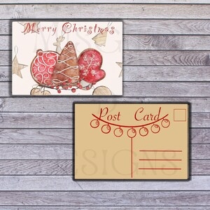 free printable christmas post cards