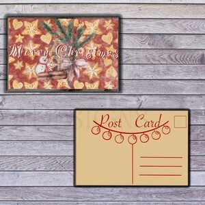 Printable Christmas Post Cards Christmas Card Printable Download 