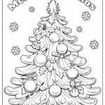 Printable Christmas Tree Coloring Page Free Printable Coloring Pages