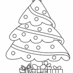 Printable Christmas Tree Coloring Pages