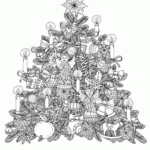 Printable Christmas Tree Coloring Pages For Adults COLORING PAGES