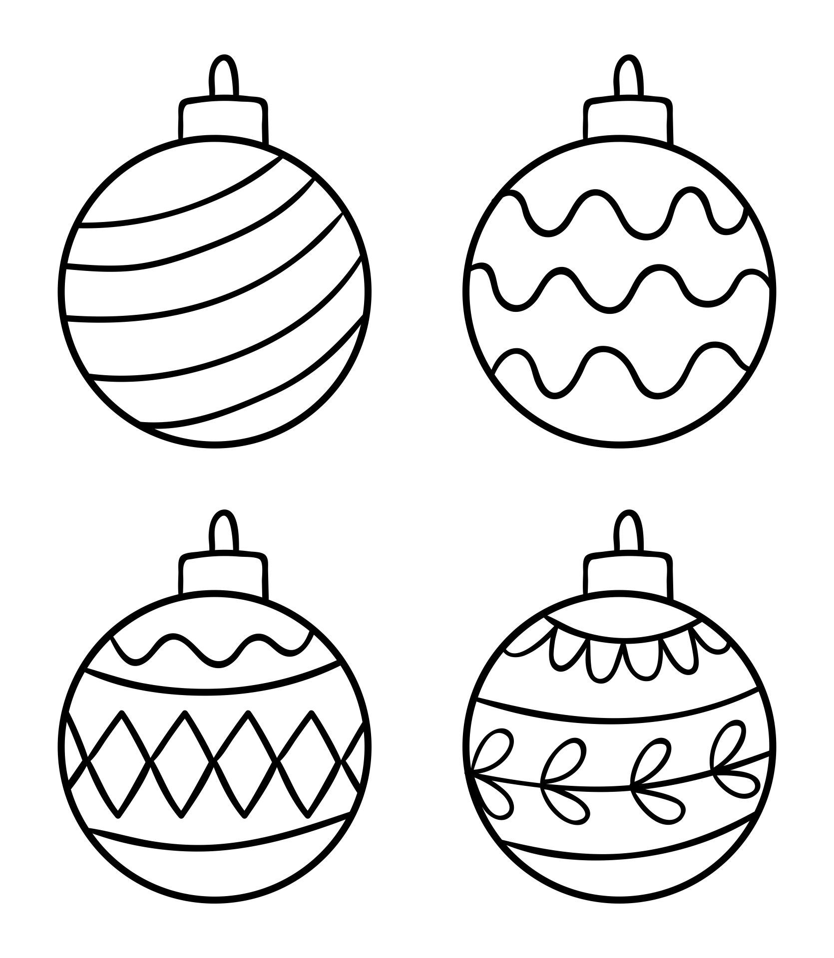 Printable Christmas Tree Ornaments Printablee