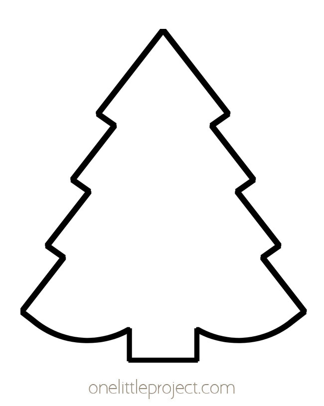 Printable Christmas Tree Outline
