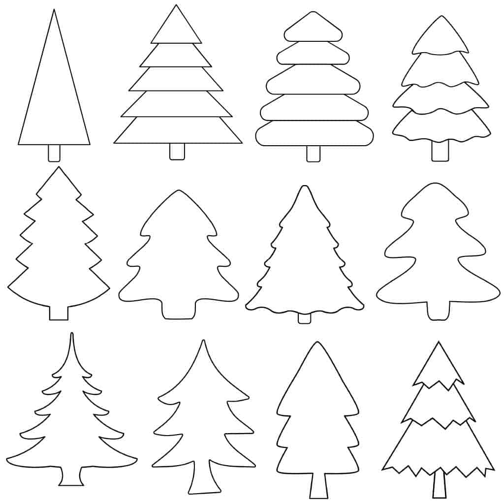 Printable Christmas Tree Printable JD