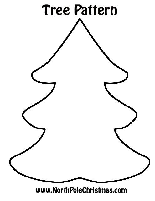 printable christmas tree template pdf
