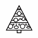 Printable Christmas Tree To Color Coloring Page