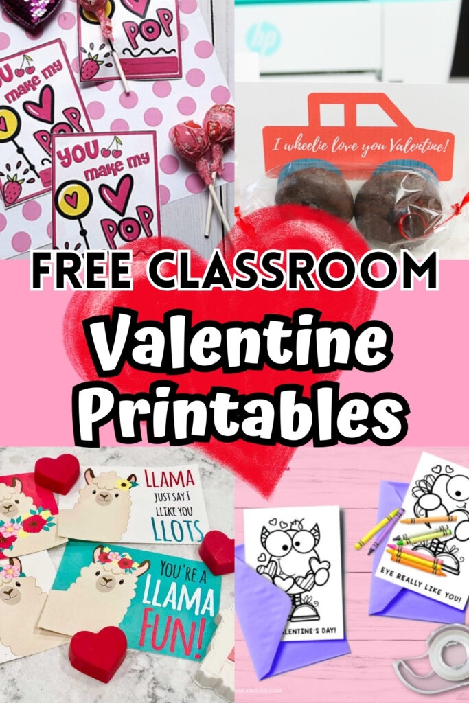 free printable classroom valentine cards