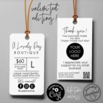 Printable Clothing Custom Price Tags Template X Price Tag 58 OFF