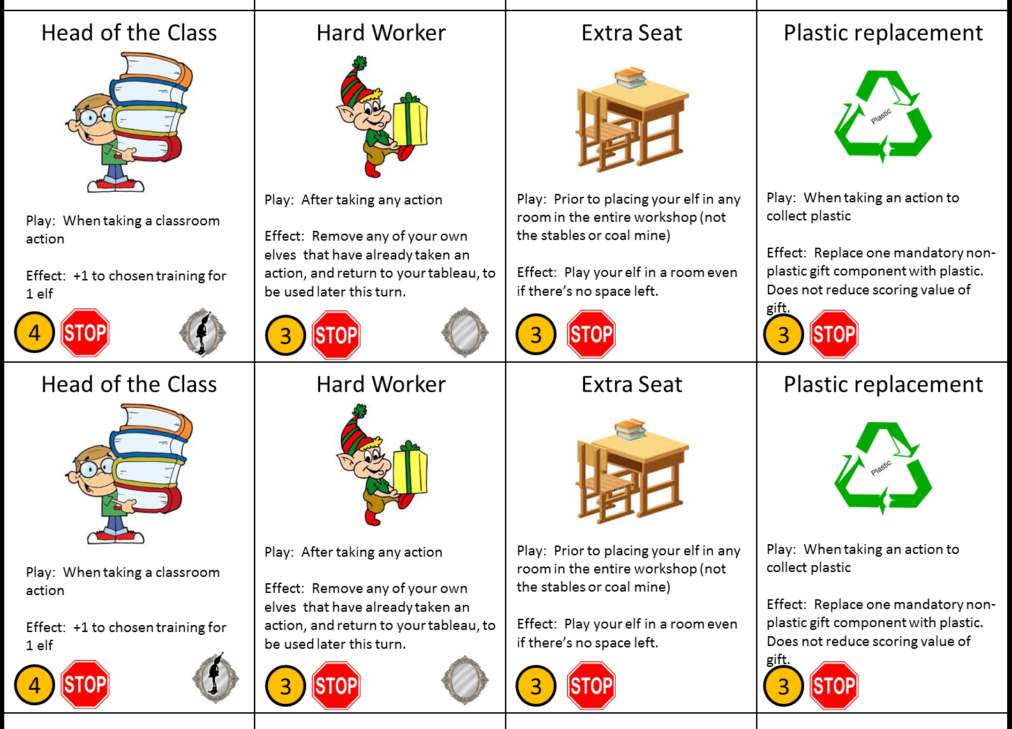 Printable Coal Cards For Saran Wrap Game