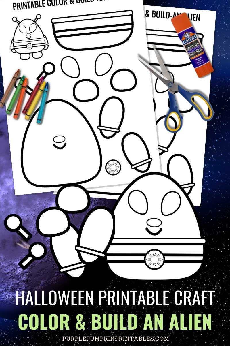 Printable Color Build An Alien