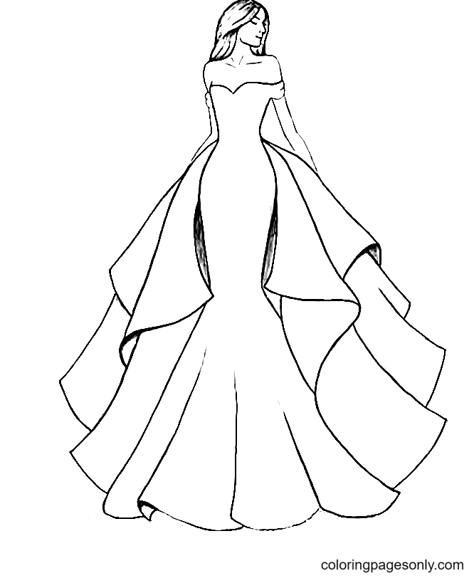 Printable Coloring Page Fashion And Clothes Colouring Sheet Denmark