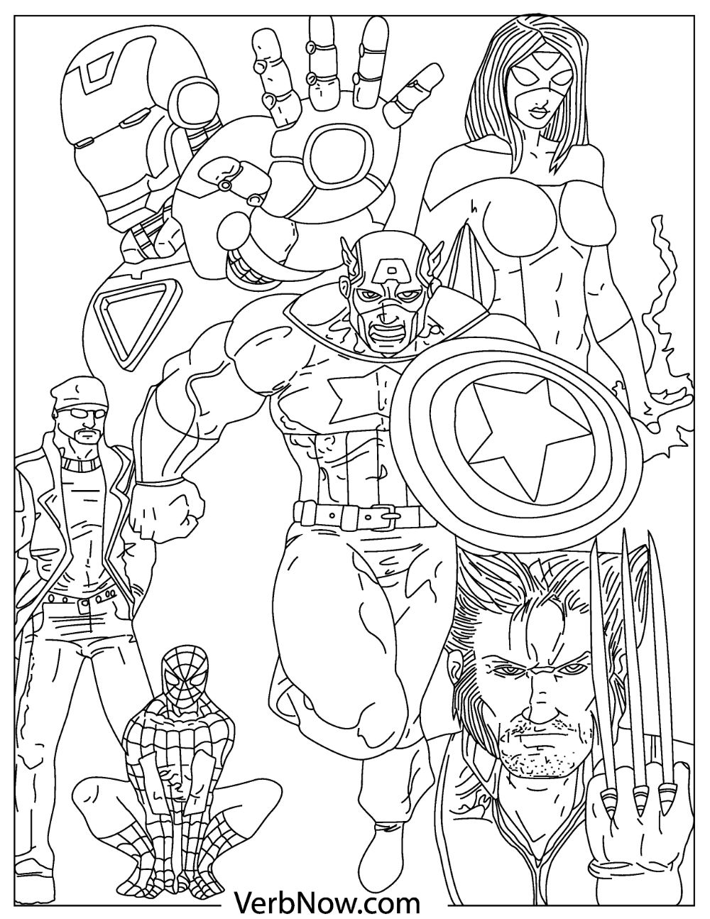 printable coloring pages avengers
