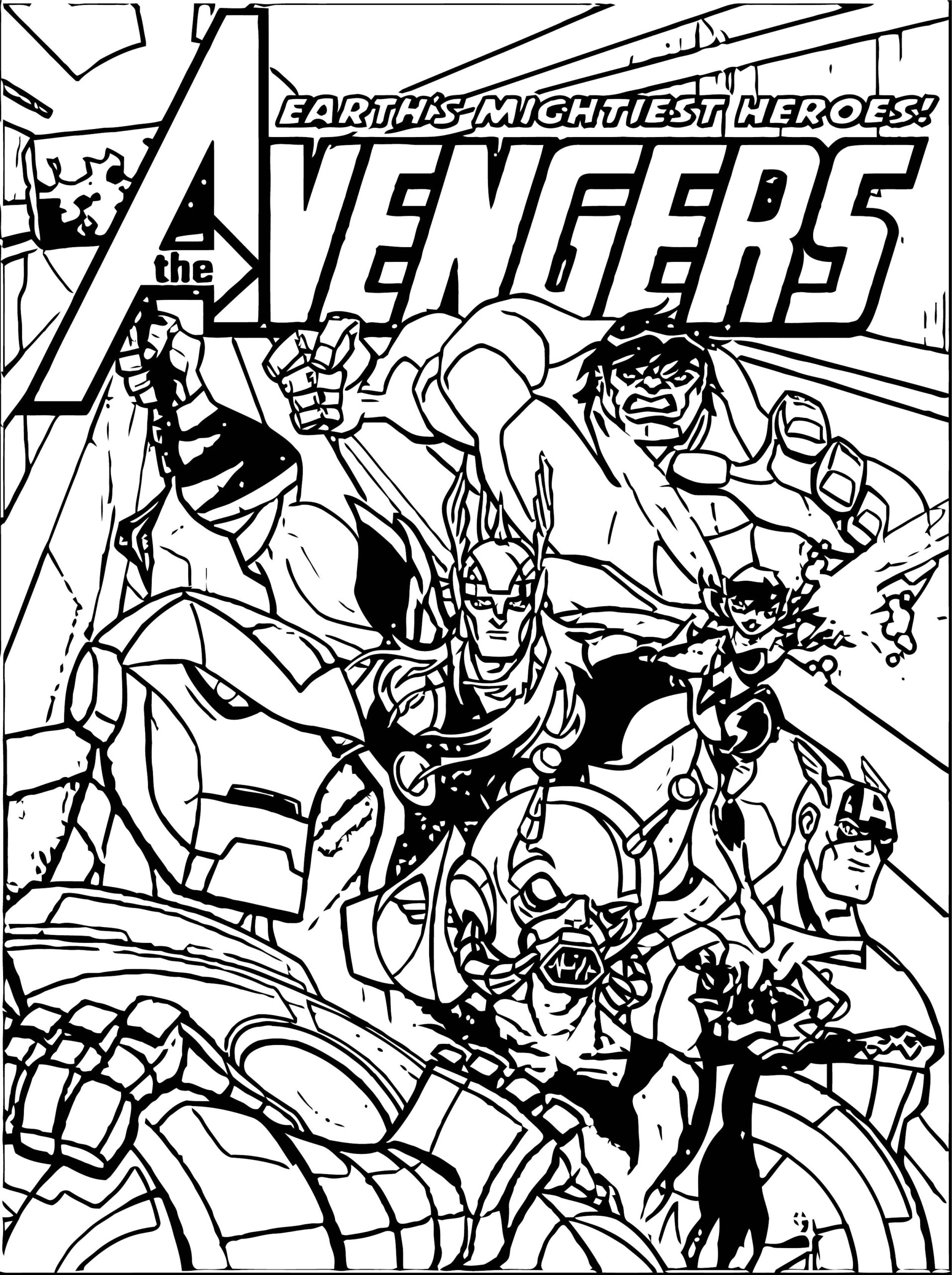 Printable Coloring Pages Avengers Printable Word Searches