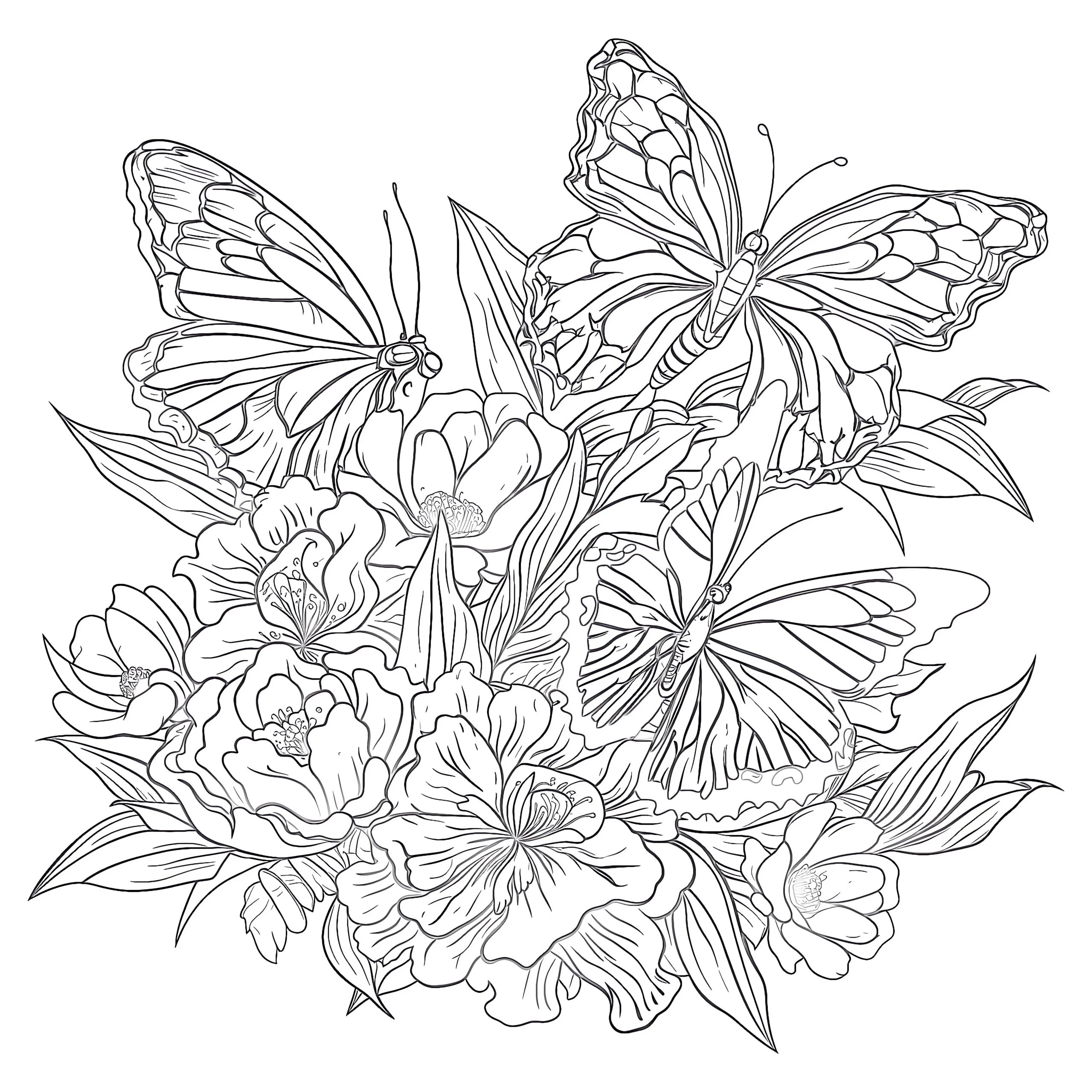 Flowers Coloring Page