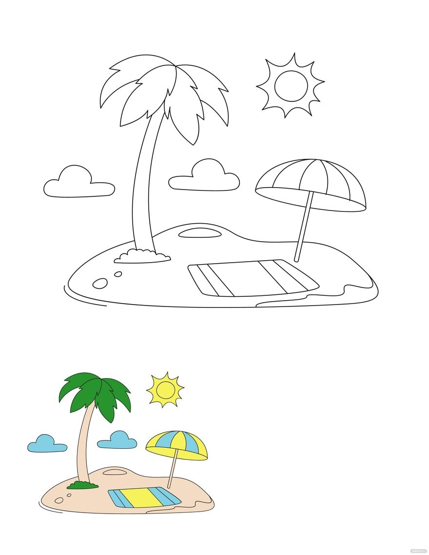 Printable Coloring Pages For Summerfotorama Png Infoupdate