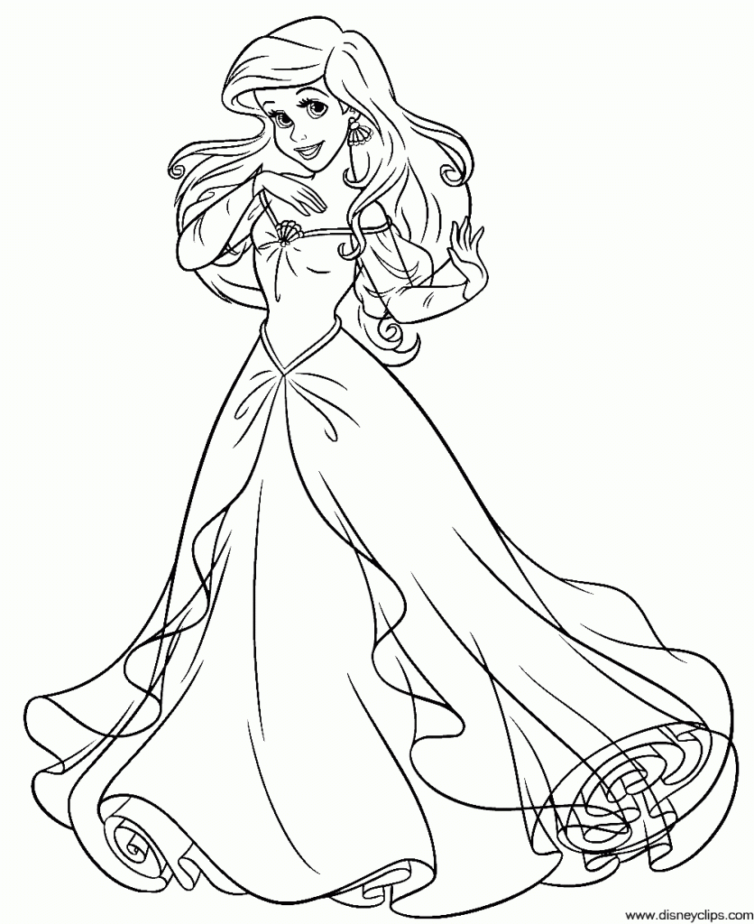 Printable Coloring Pages Little Mermaid Coloring Home