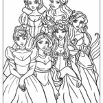 Printable Coloring Pages Of Disney Princesses Disney Belle Coloring Page