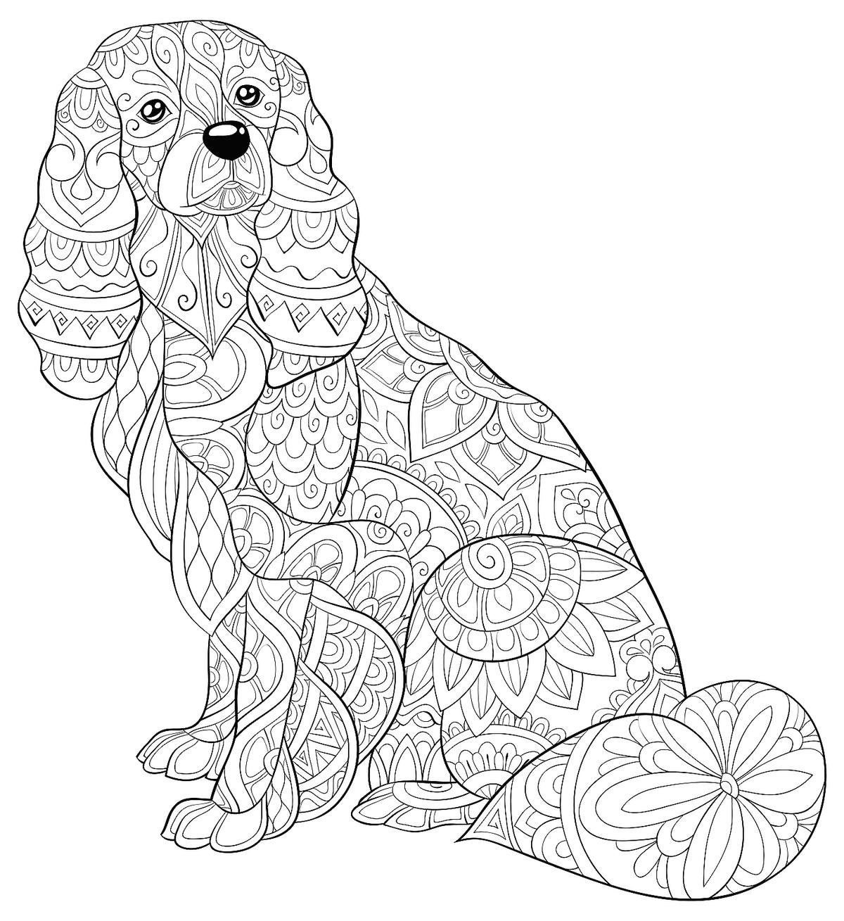 printable coloring pages dogs
