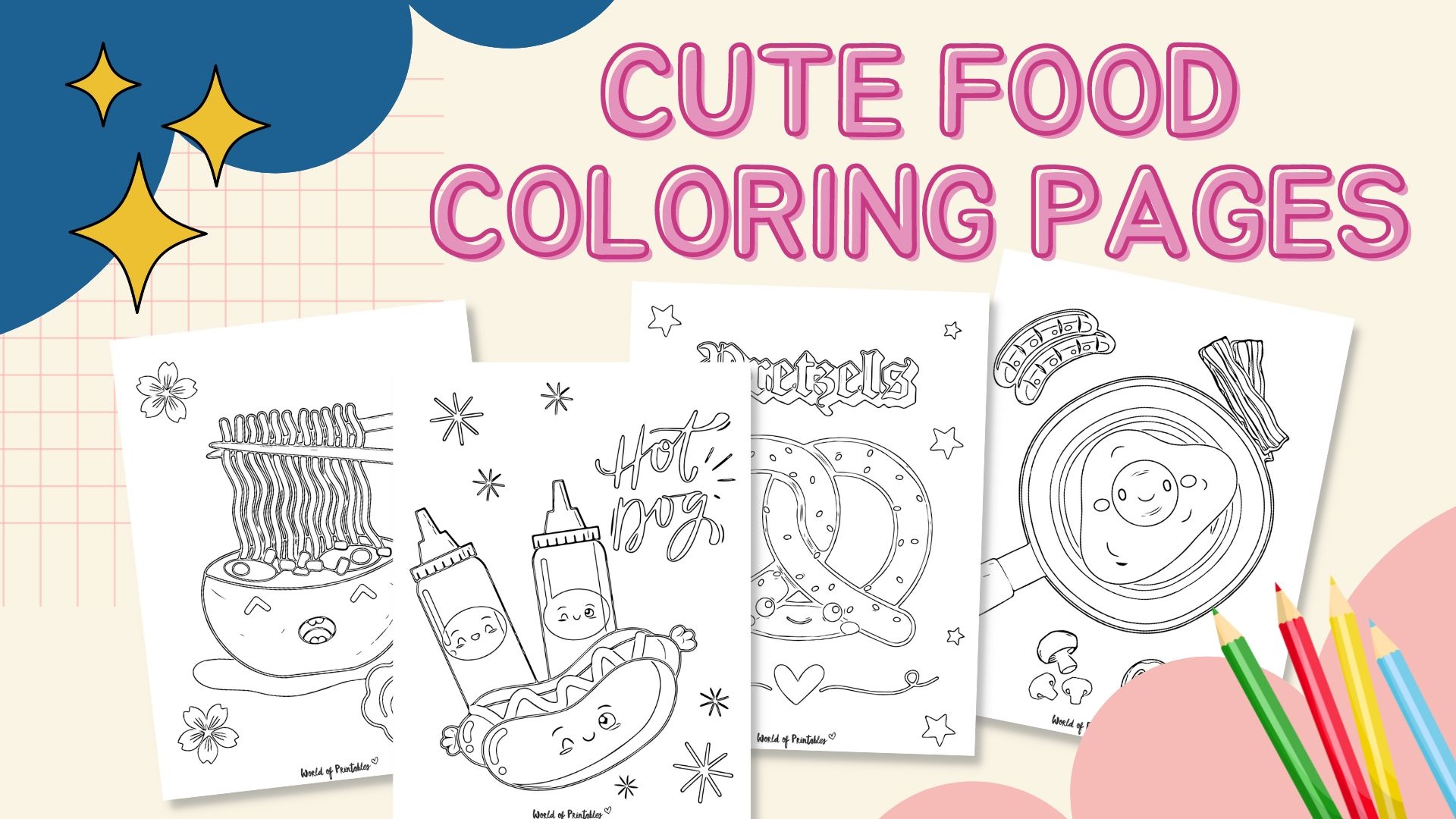 Printable Coloring Pages Of Food