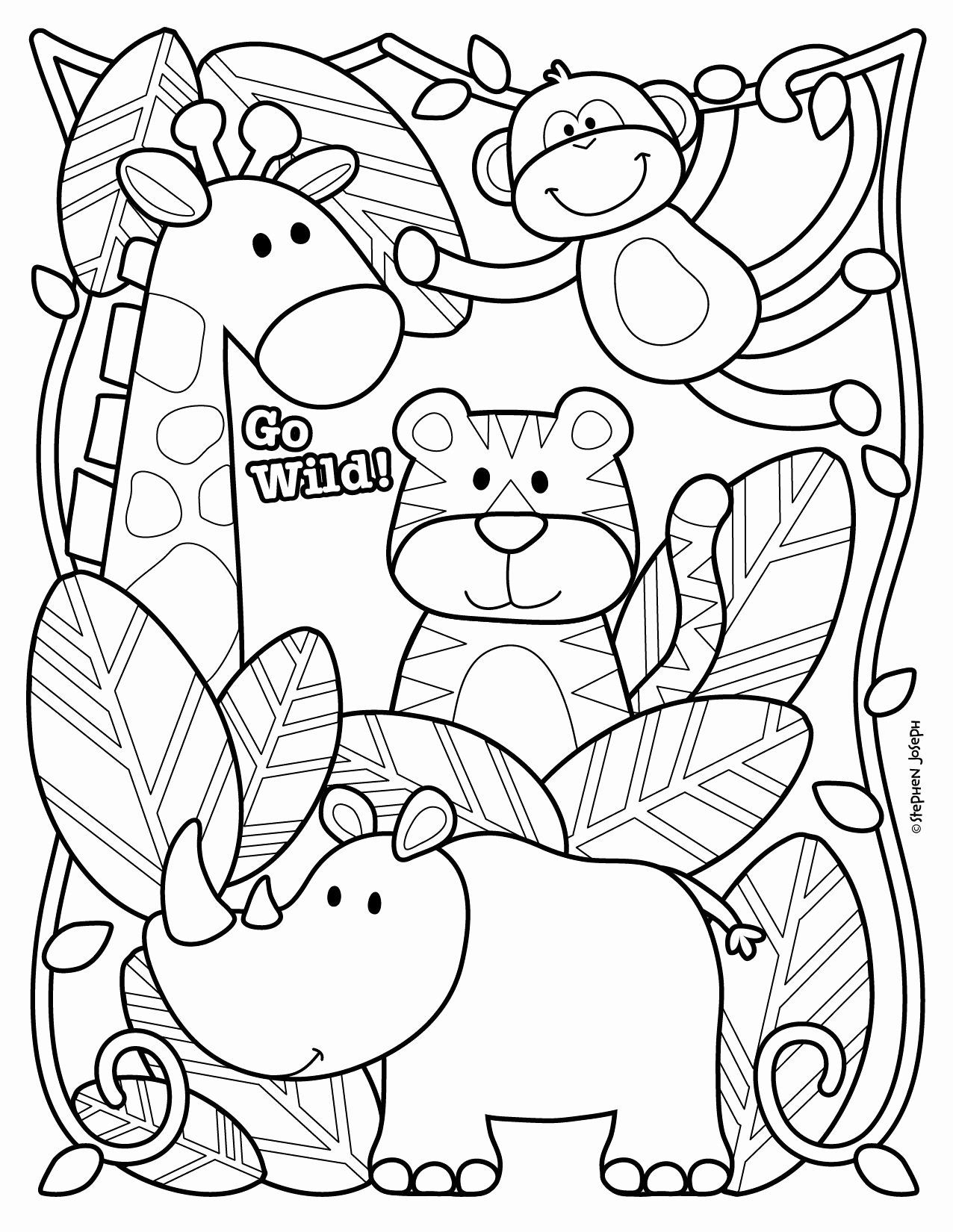 Printable Coloring Pages Zoo Animals