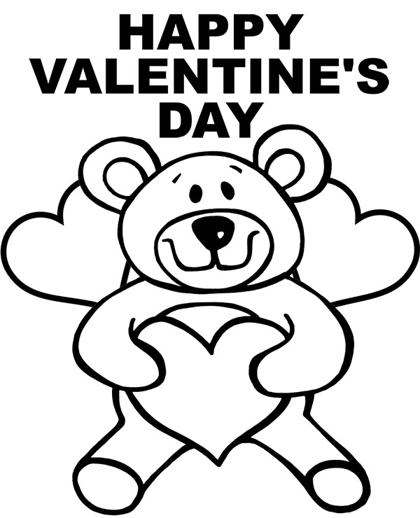 free printable coloring valentines cards