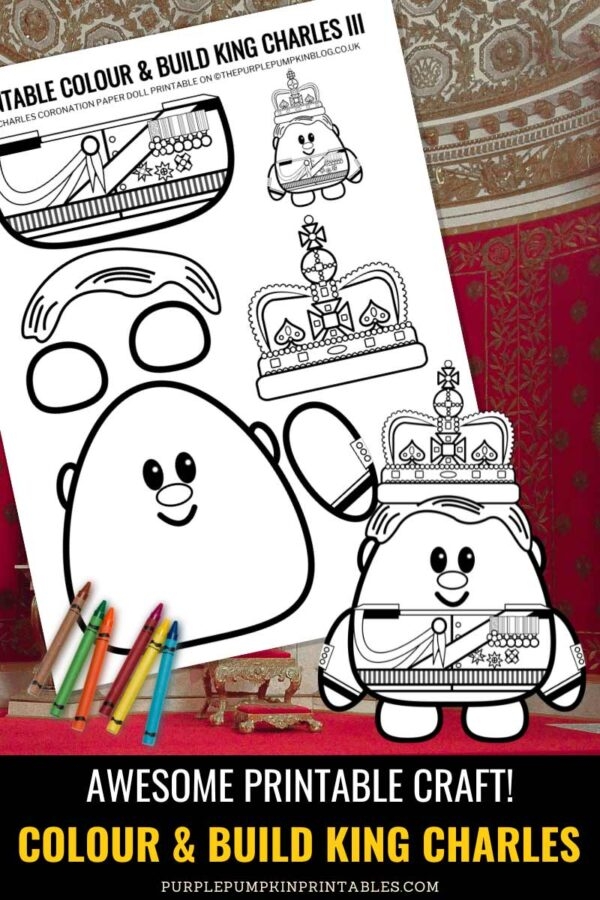 Printable Colour Build King Charles III