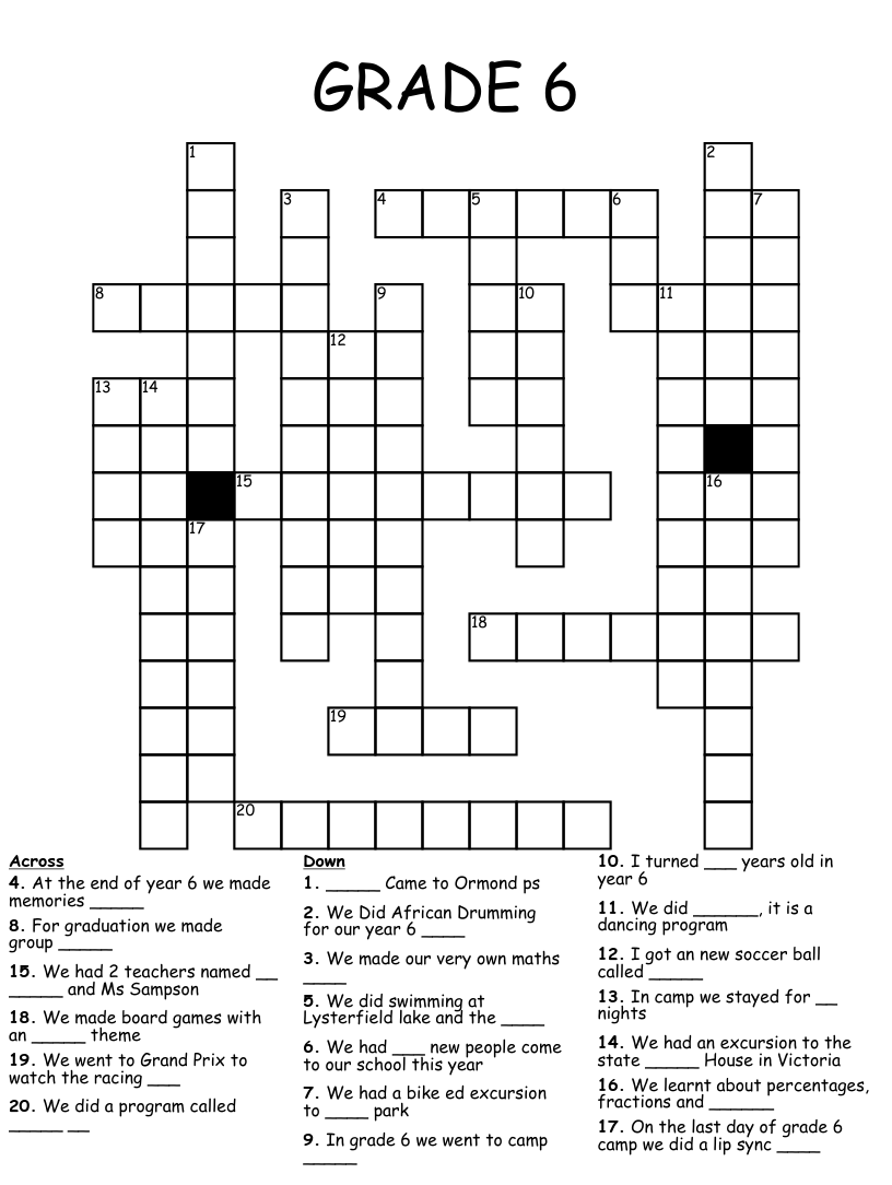 printable crossword puzzles free online