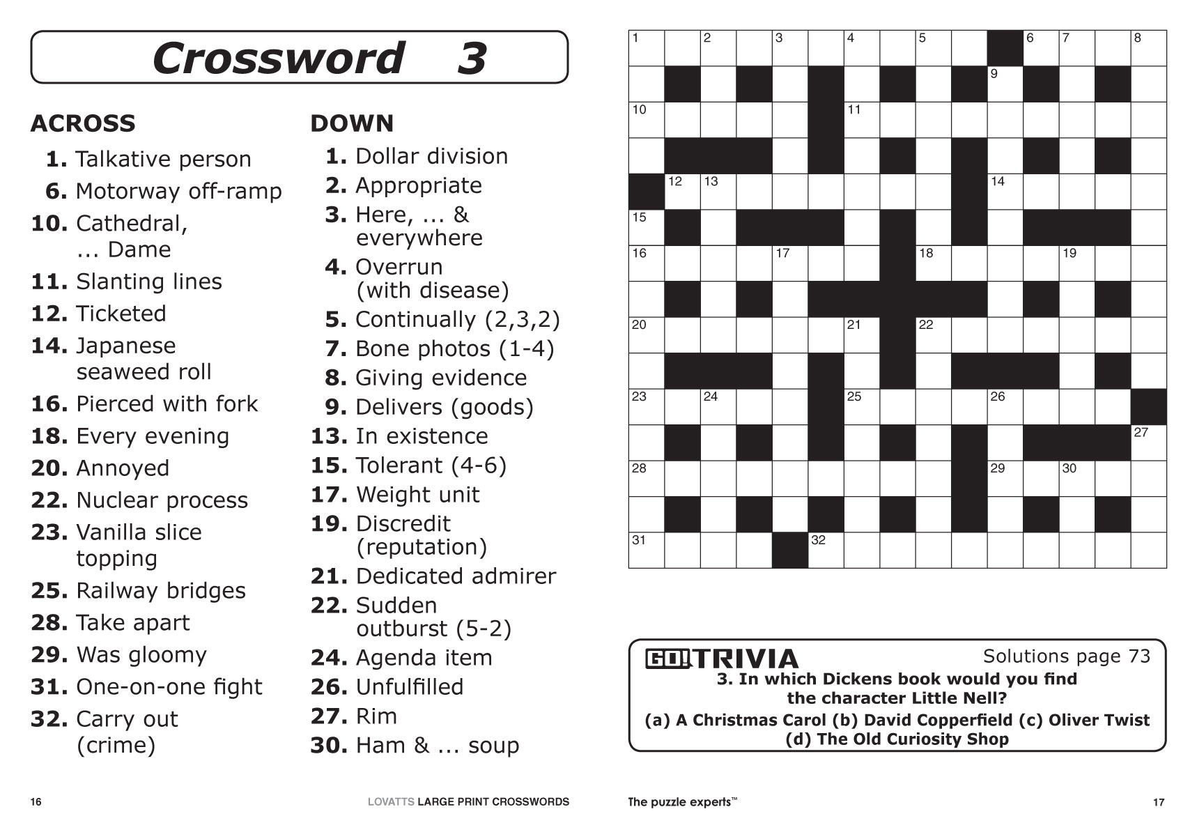Printable Crossword Puzzles Australia Printable Crossword Puzzles