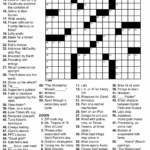 Printable Crossword Puzzles Free Printable Crossword Puzzles For
